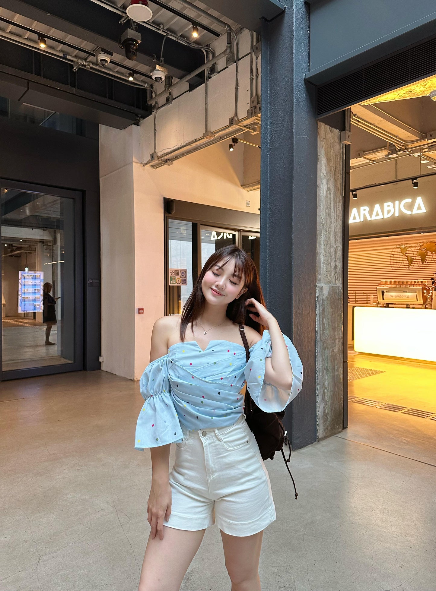 Bubble top(white/yellow/blue)