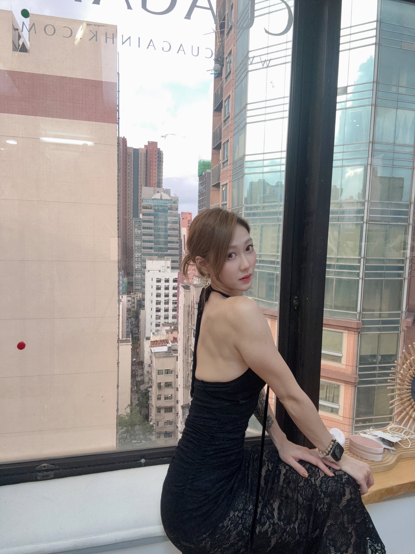 Gilly dress(black/white)