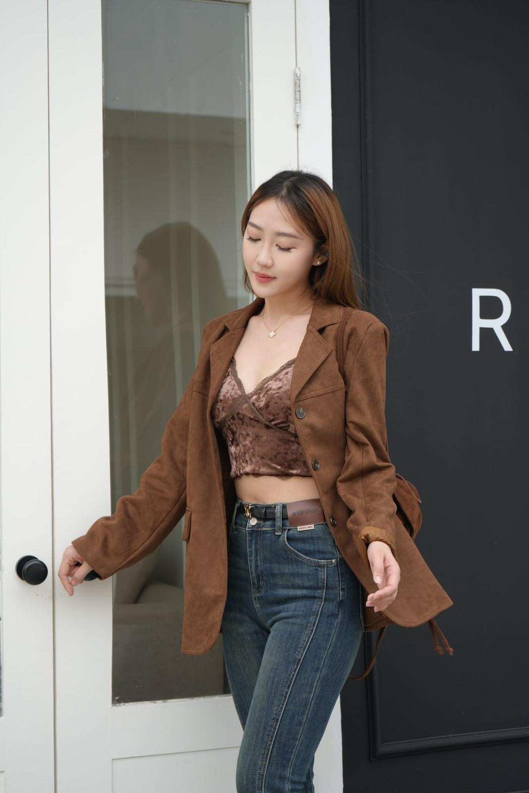 KR-經典回歸棕啡西裝褸