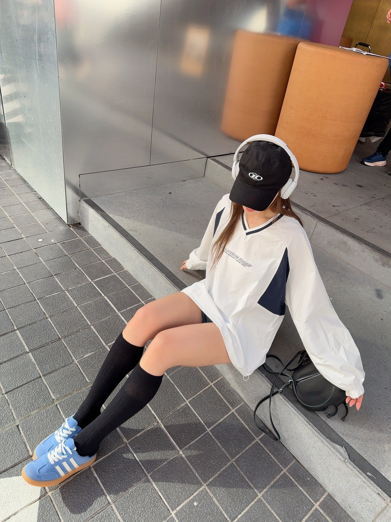 CU-oversize jersey (black/white)