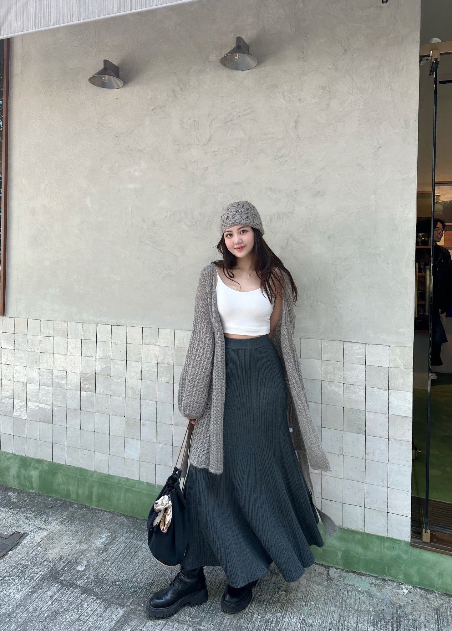 CU- 超美裙擺魚尾針織裙