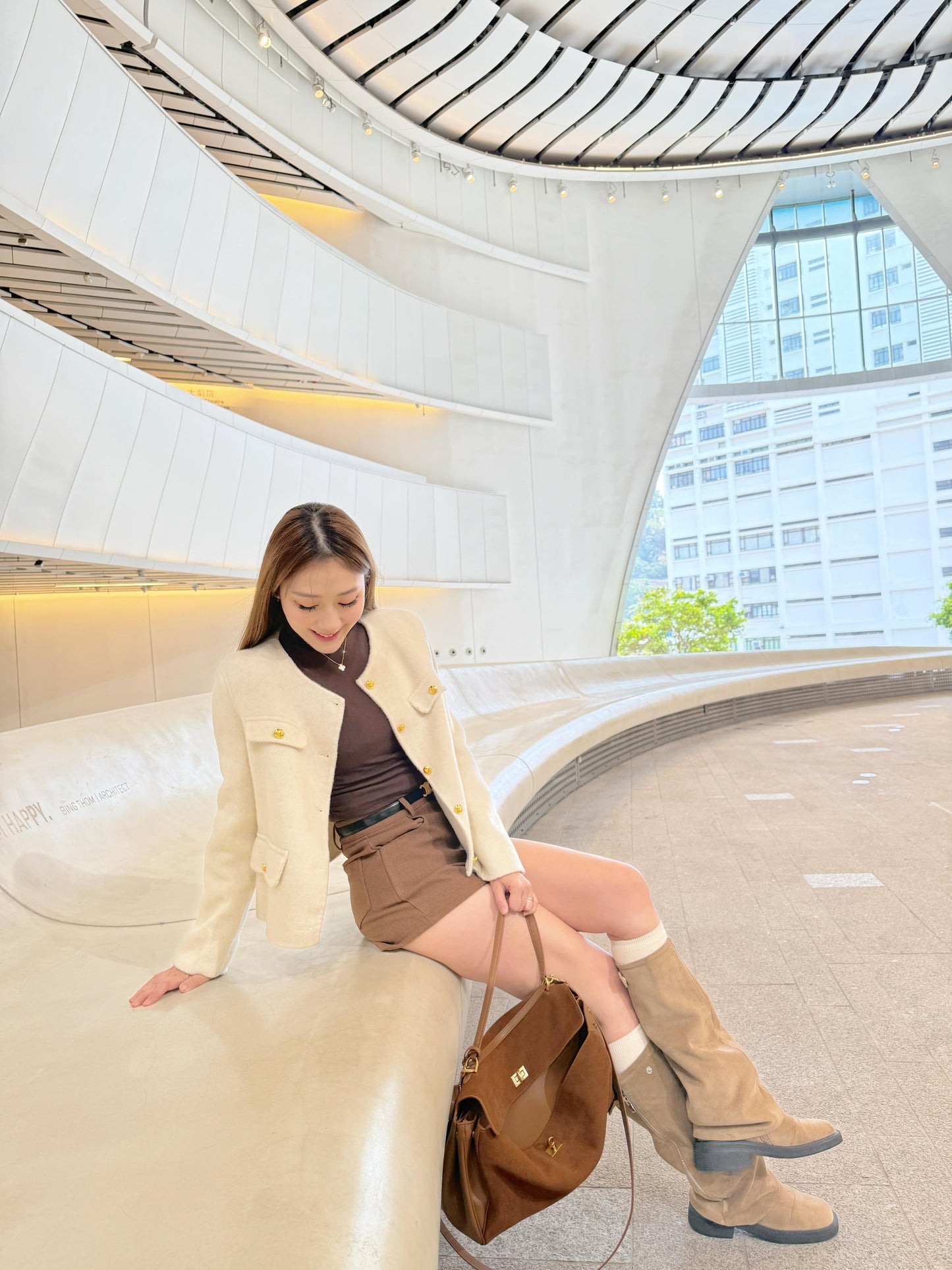 CU-超高質Sky blue羊絨外套