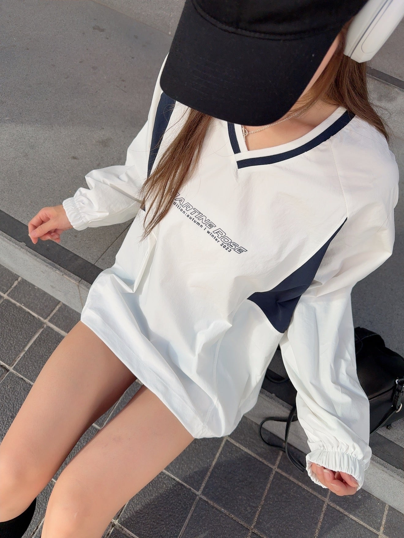 CU-oversize jersey (black/white)