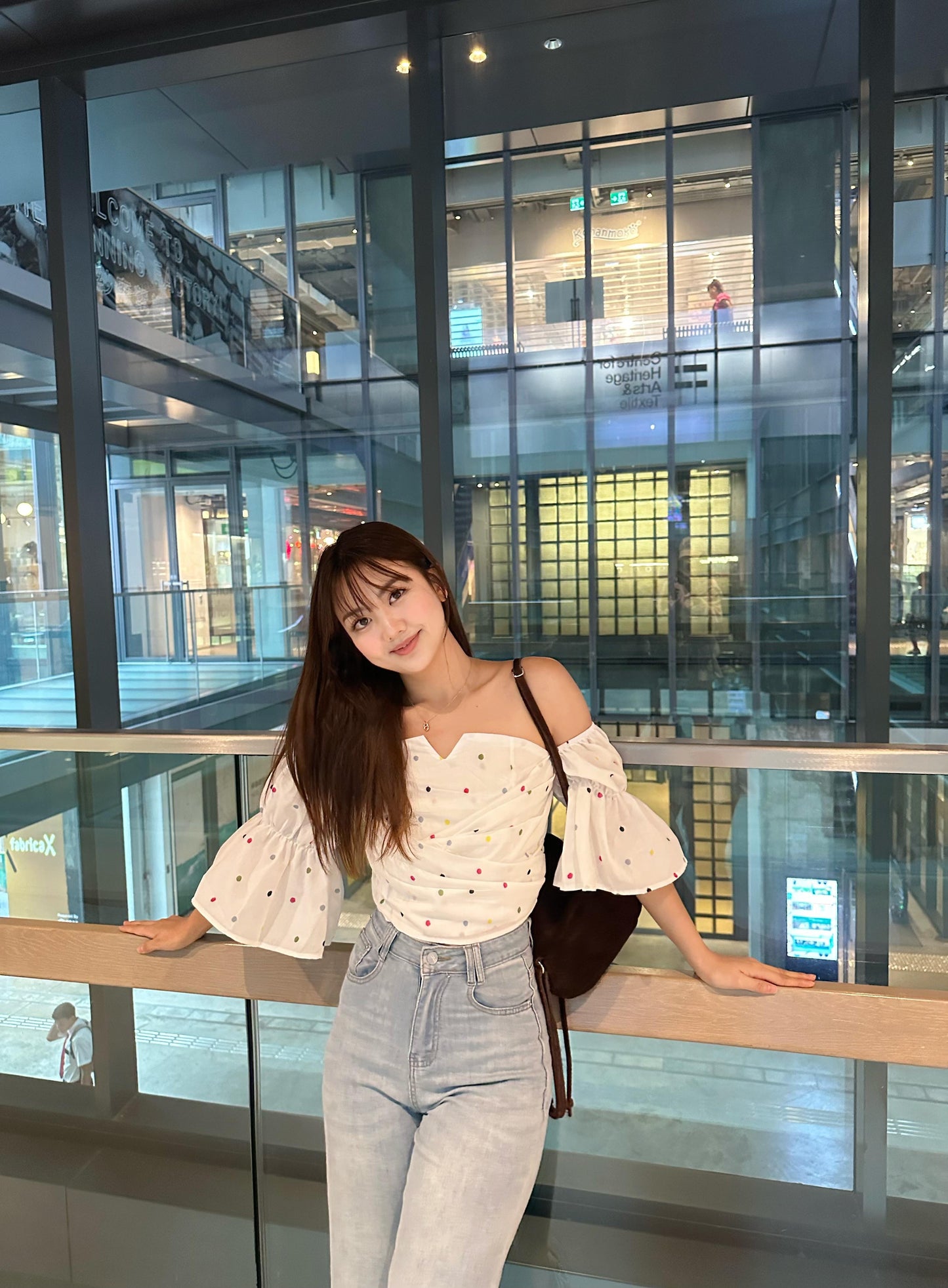 Bubble top(white/yellow/blue)