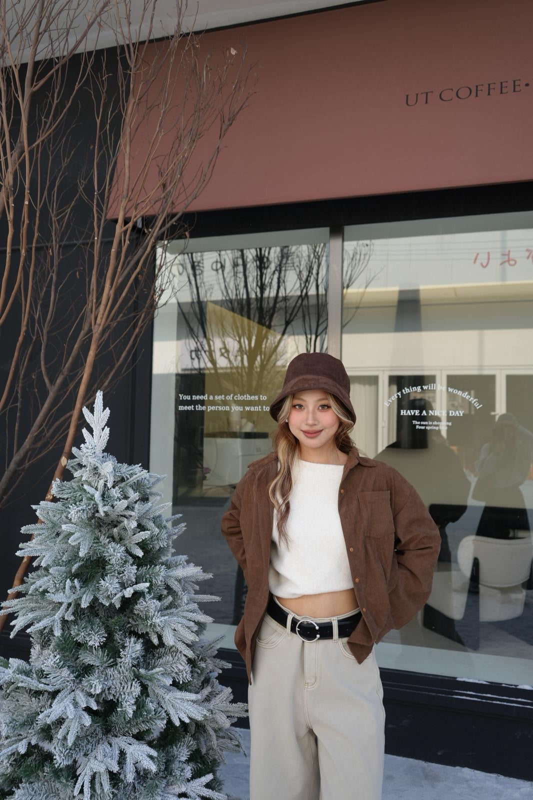 CU- 燈芯絨軟身oversize恤衫/外套