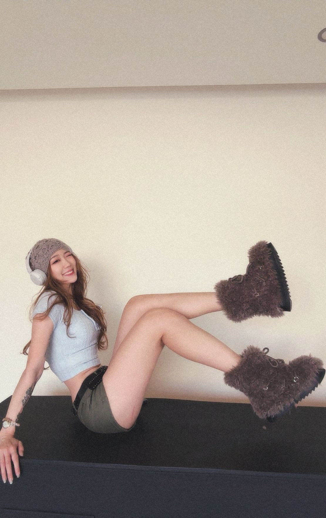 CU-工裝低腰短褲（卡其/軍綠）