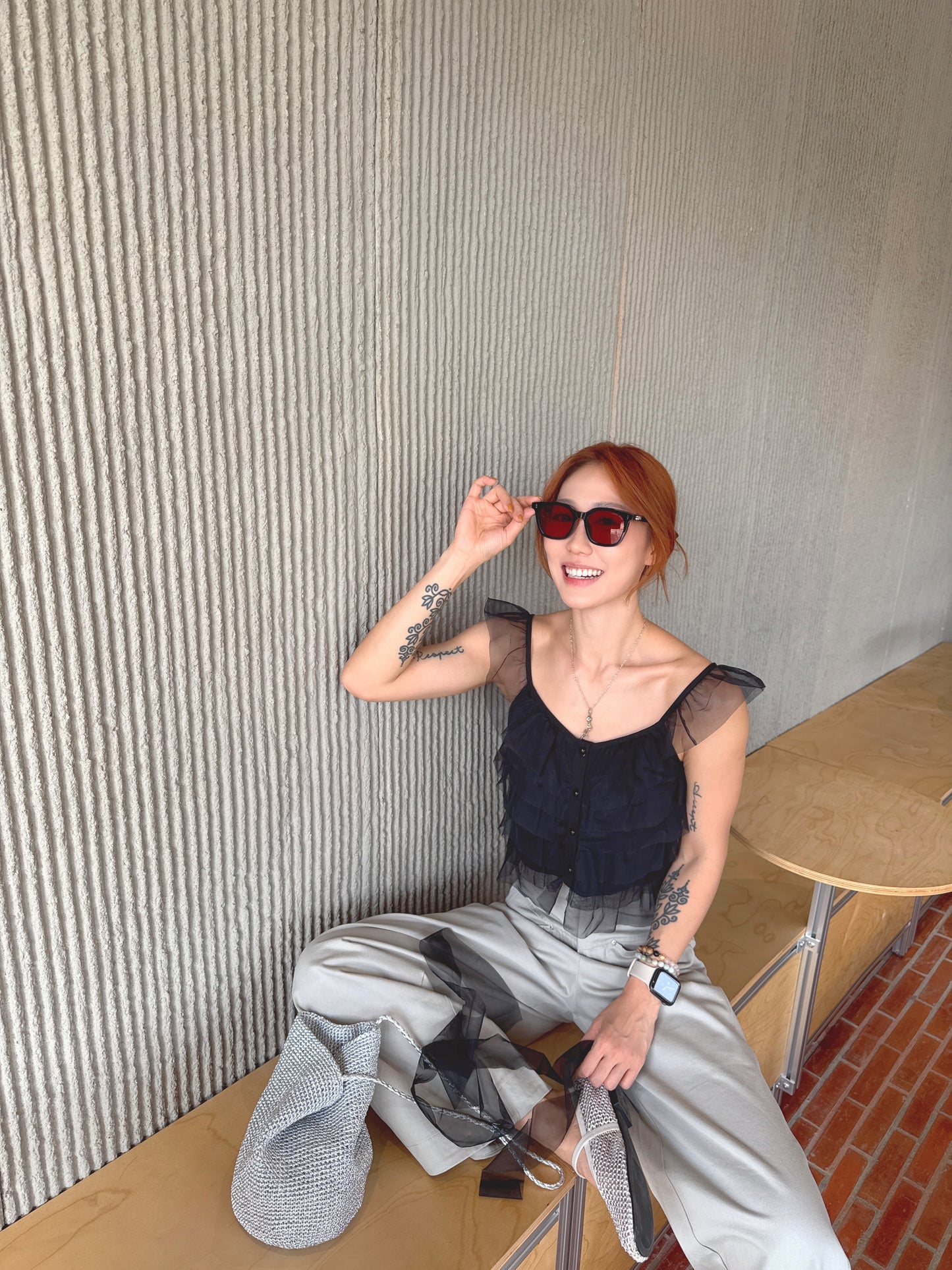 CU-fairy top(black/white)