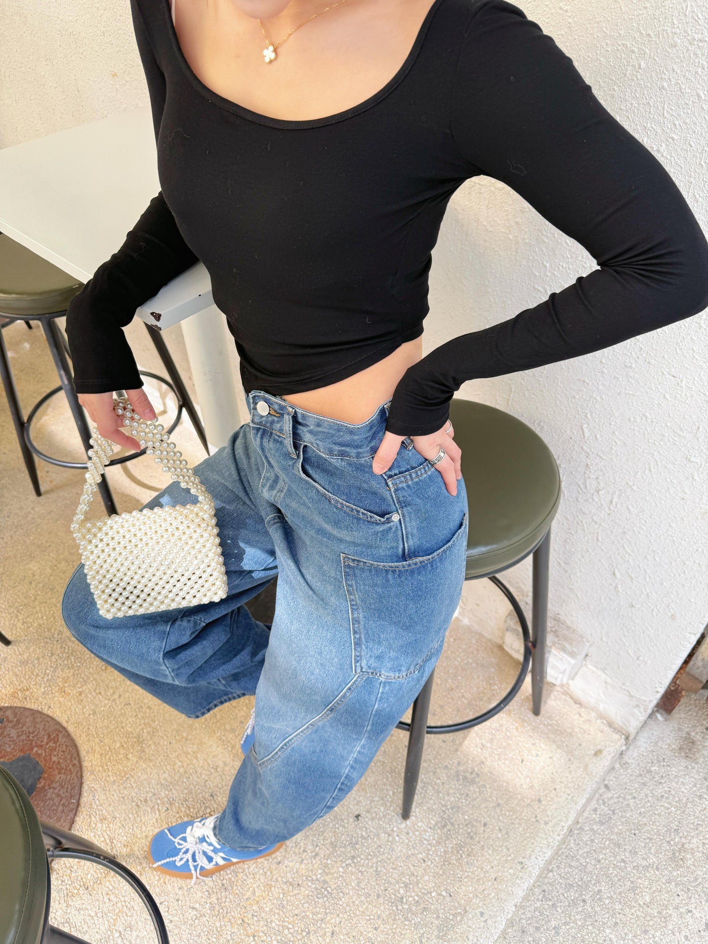 CU-［皇牌熱賣］彎月牛仔褲