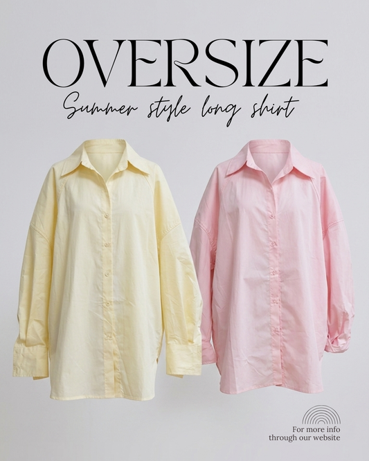 CU-Paint oversize shirt (pink /yellow)
