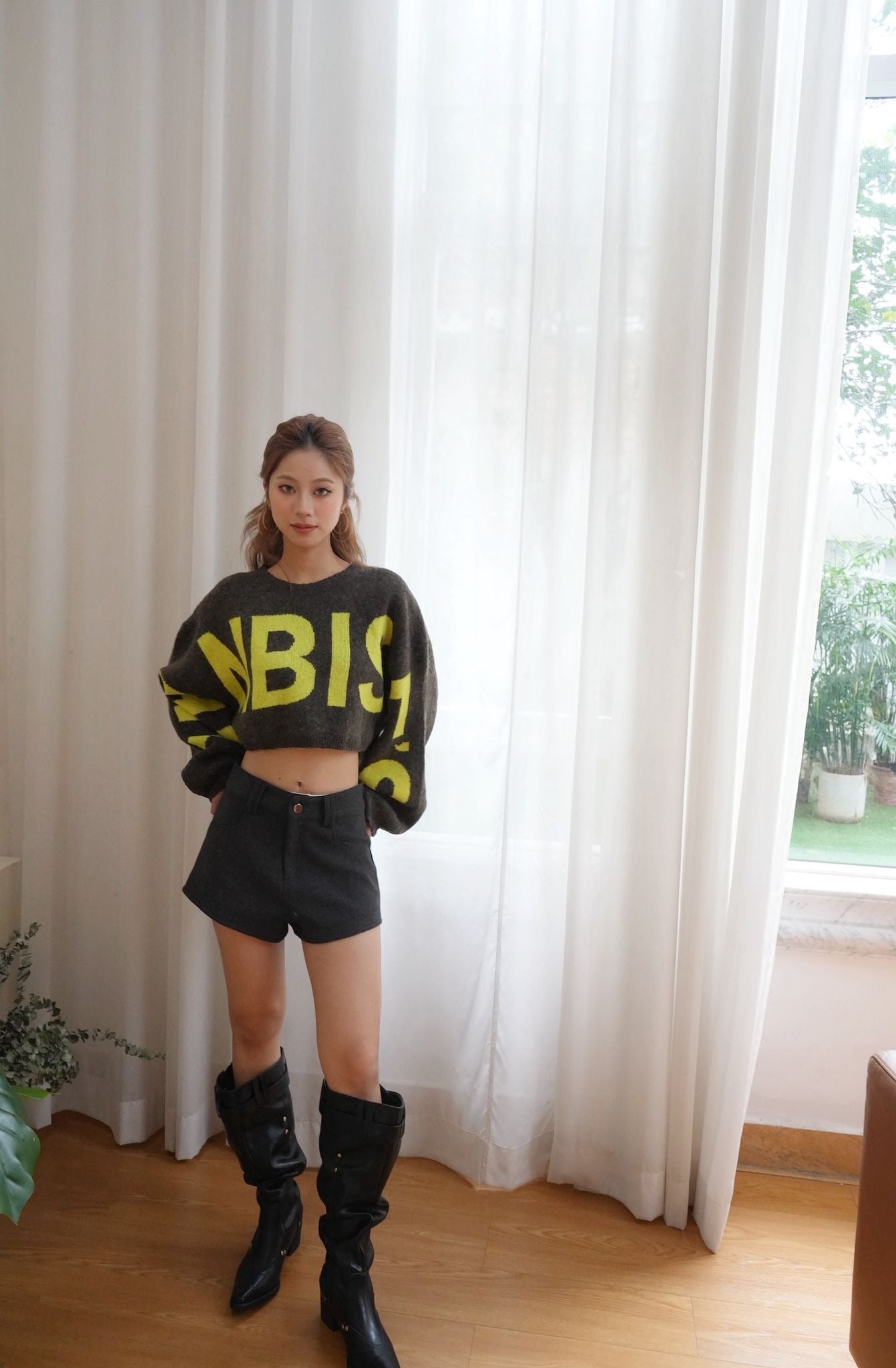 軟棉棉Knit Crop Top