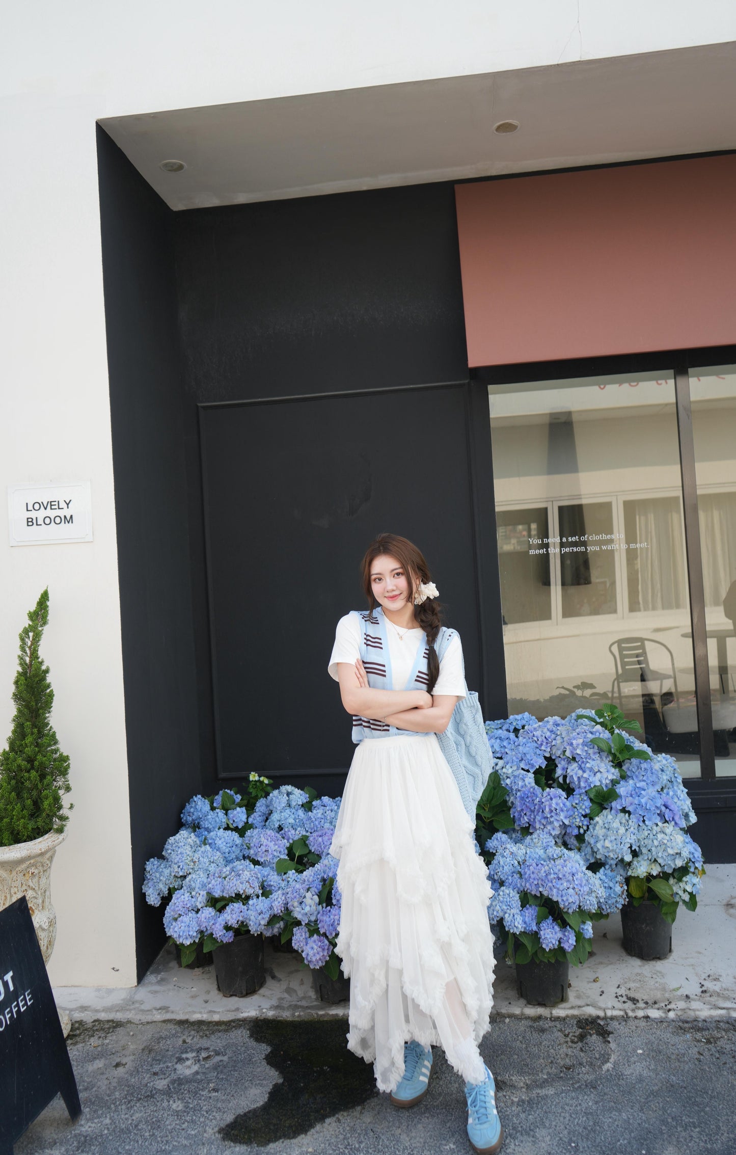 CU推薦-失序層次紗紗半身裙