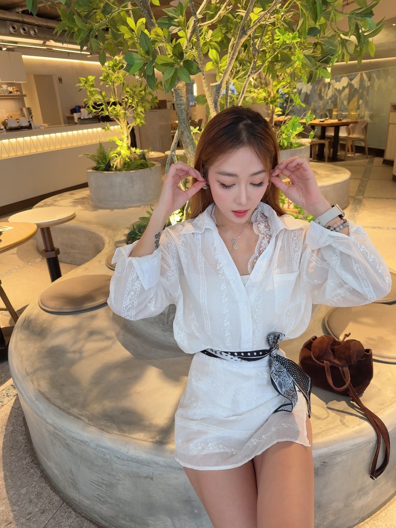 Lili lace skirt set