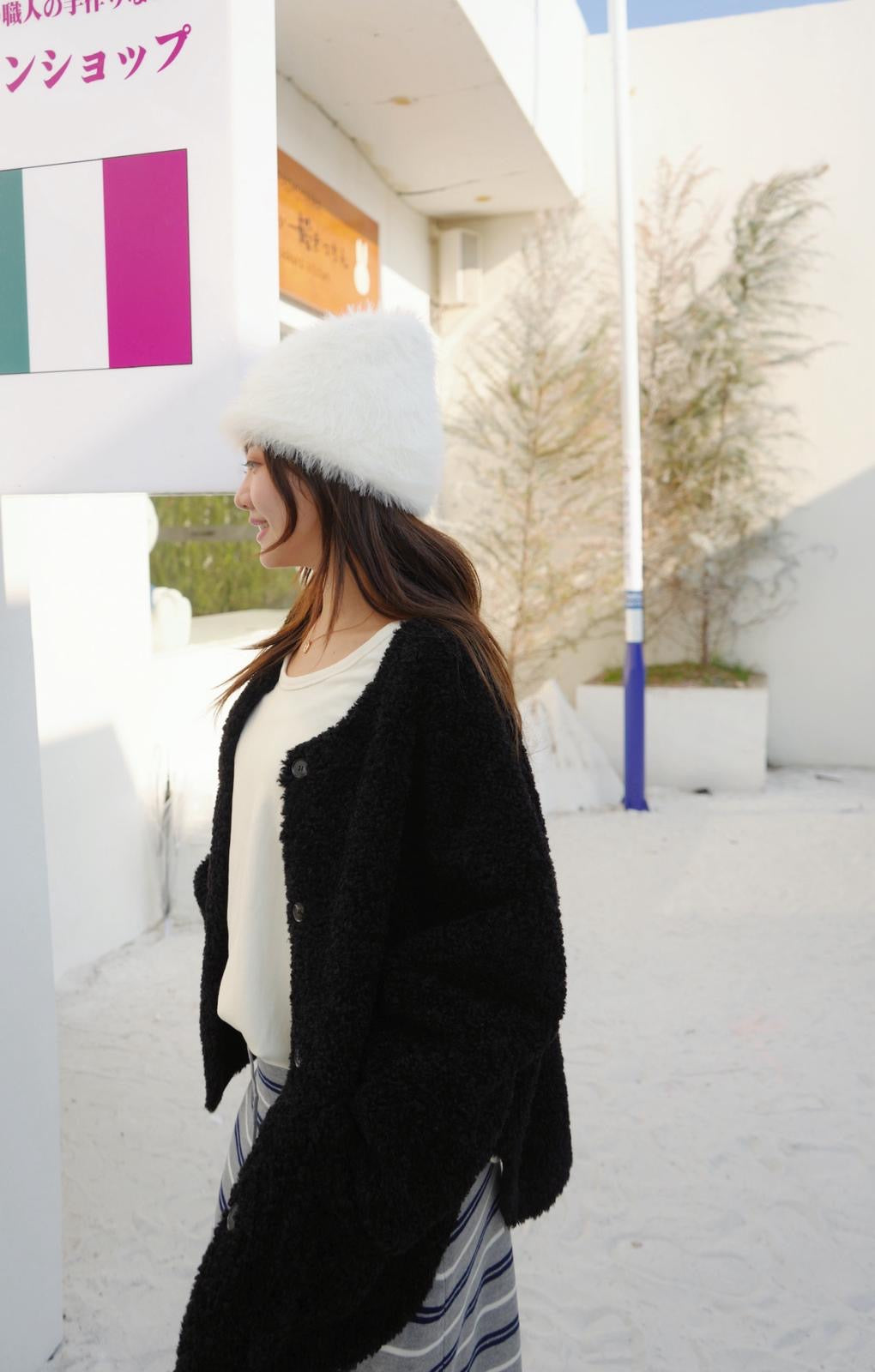 QQ羊羔毛oversize 毛毛褸