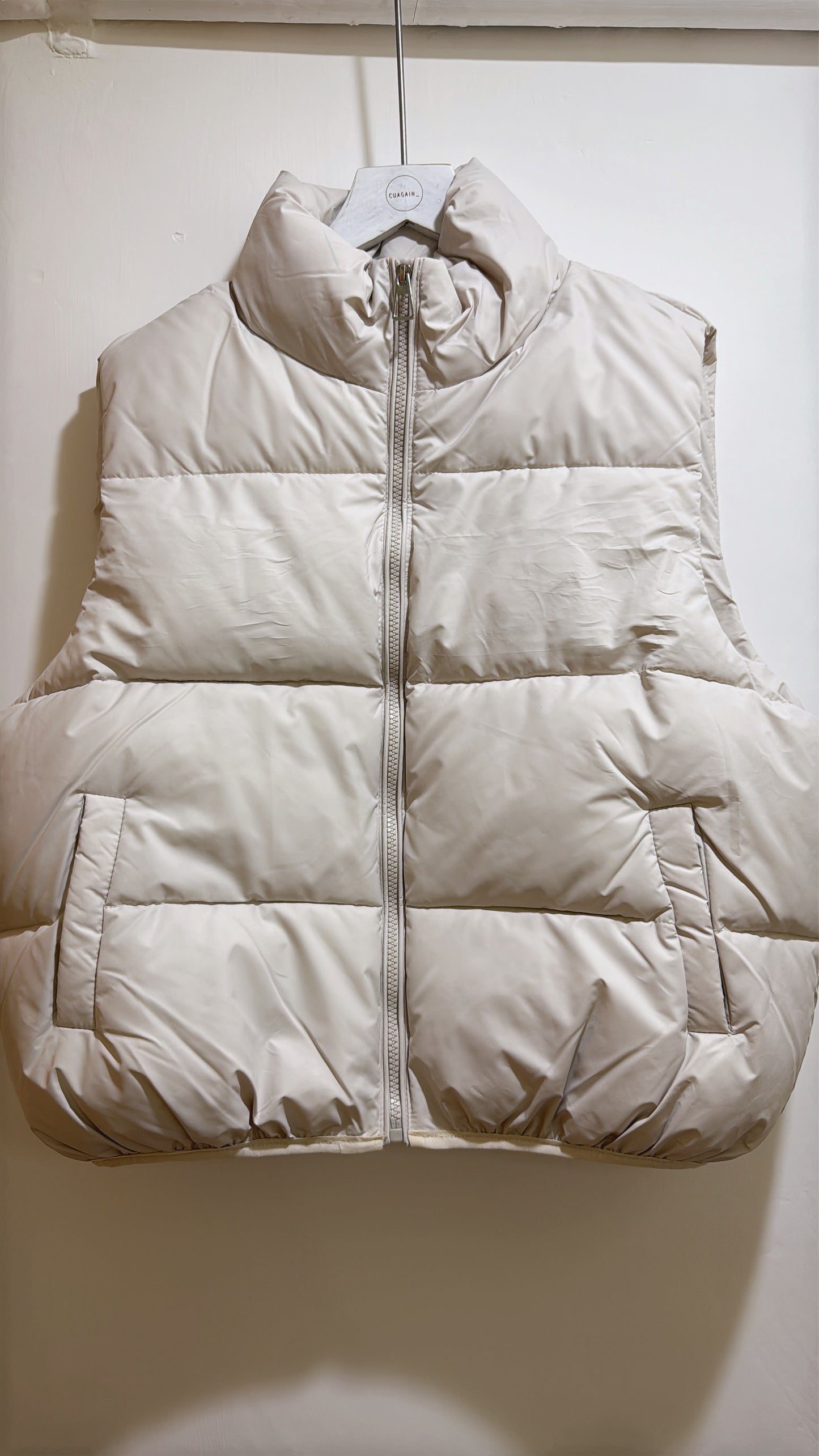 米白背心棉馬甲