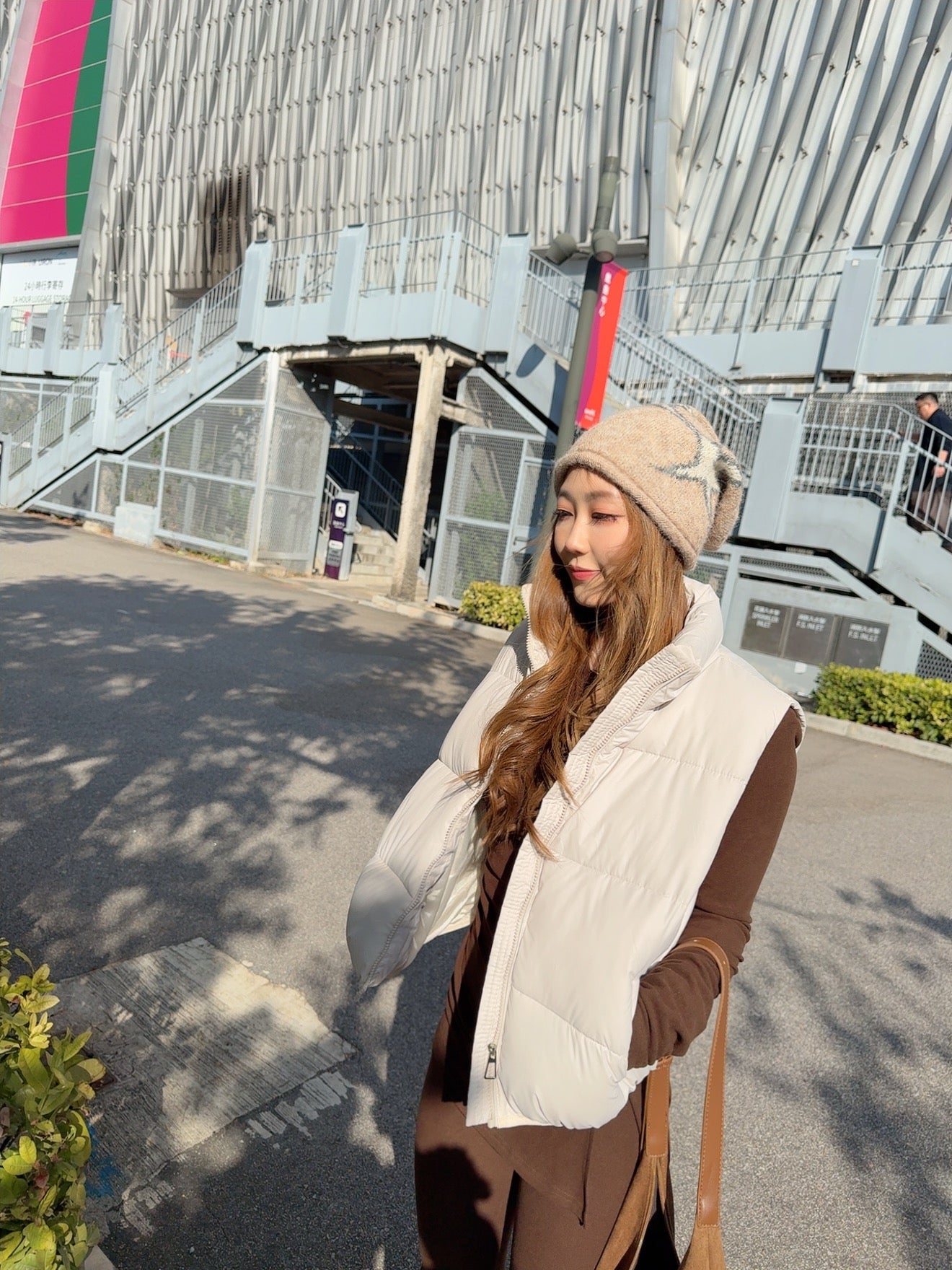 米白背心棉馬甲