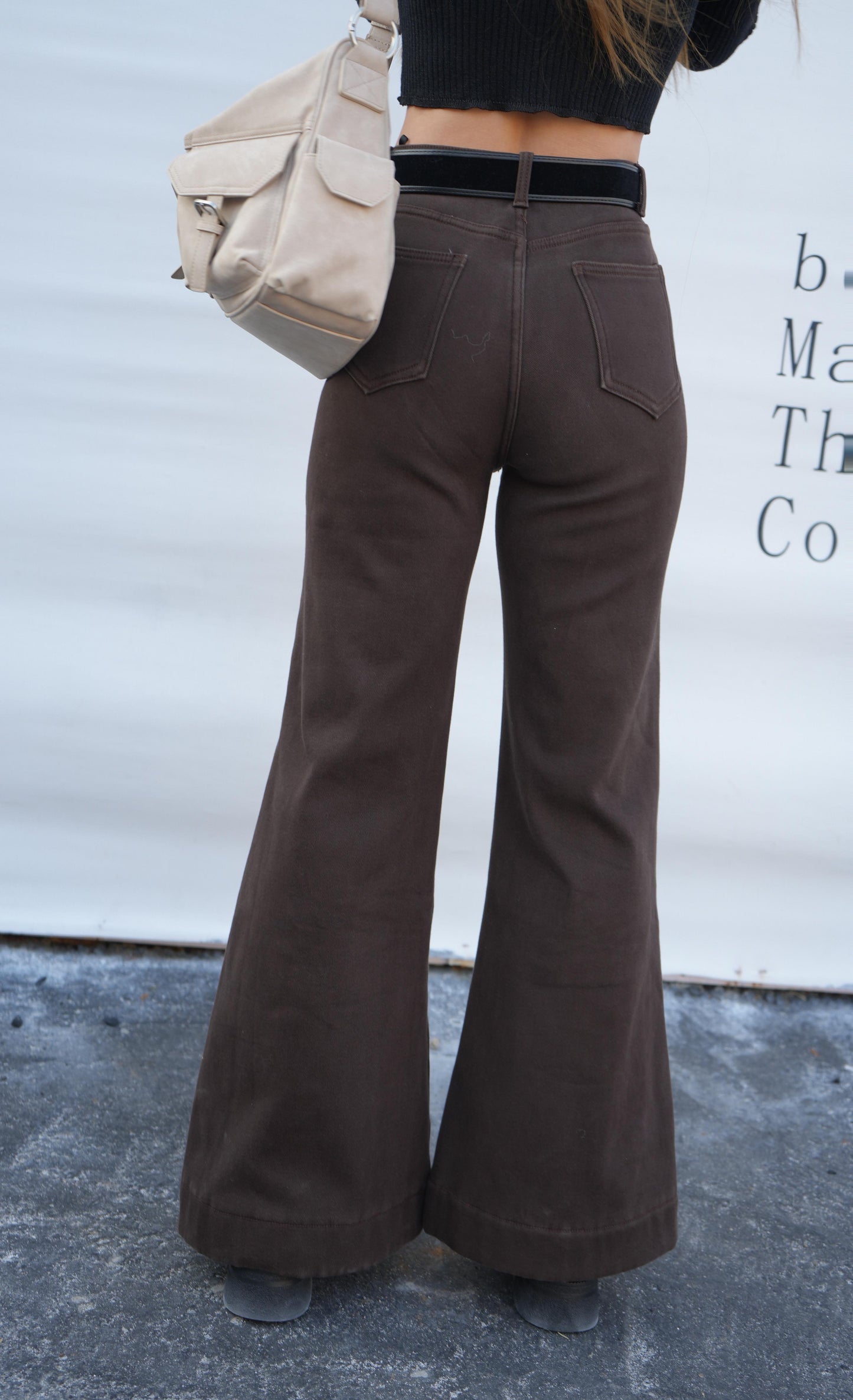 CU-復古棕啡喇叭褲（S/M/L）