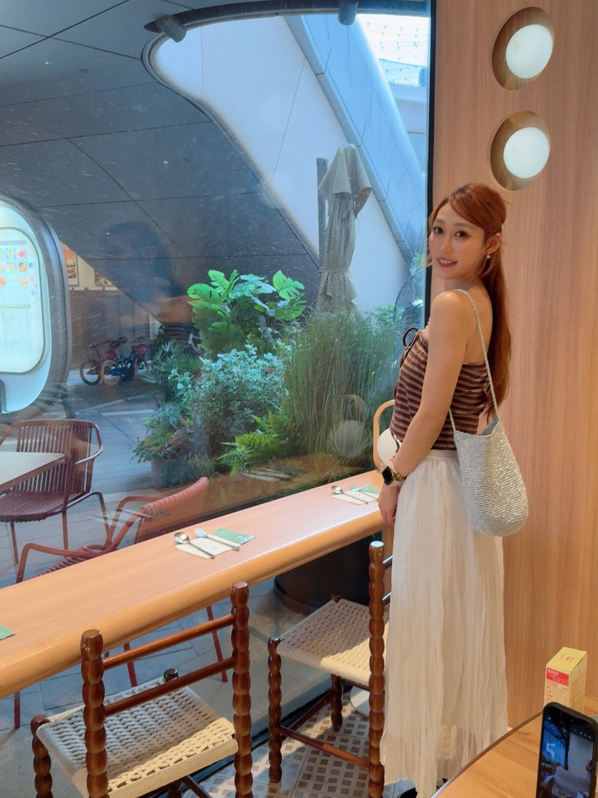 CU-y2k 棕啡tube top