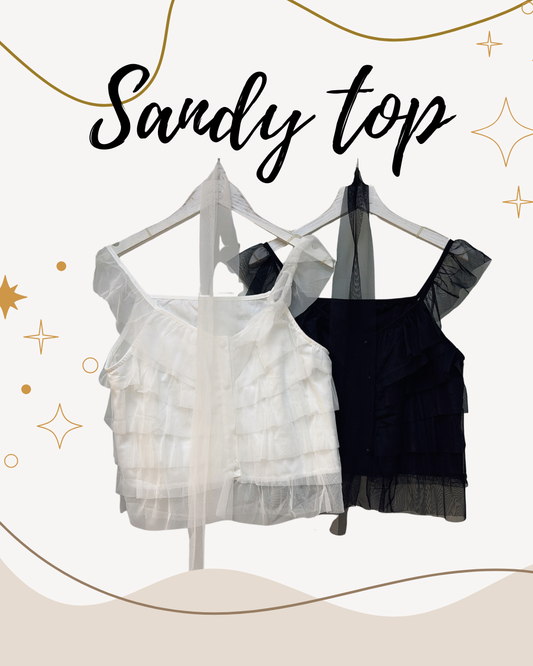 CU-Sandy top (black/white)