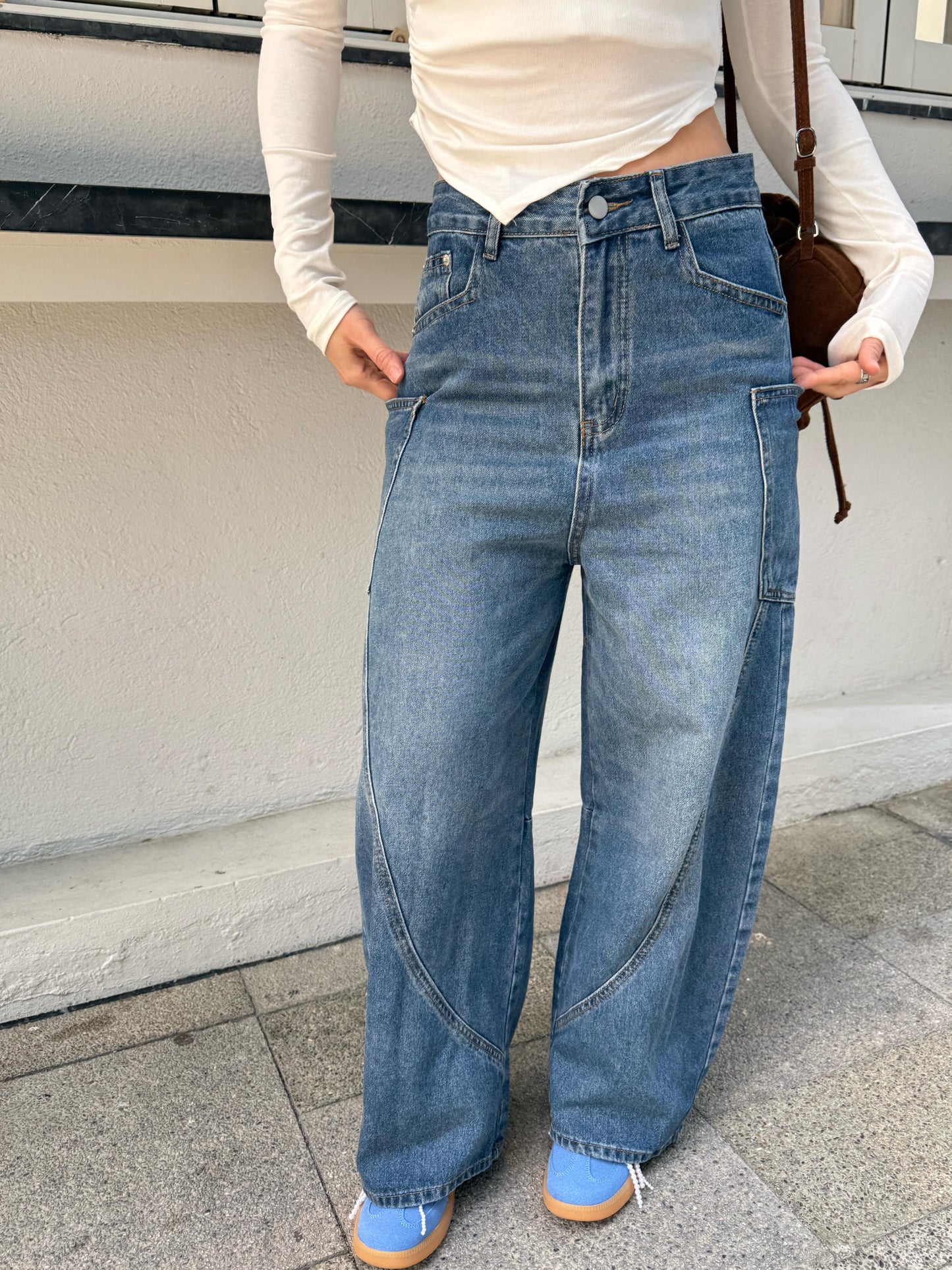 CU-［皇牌熱賣］彎月牛仔褲