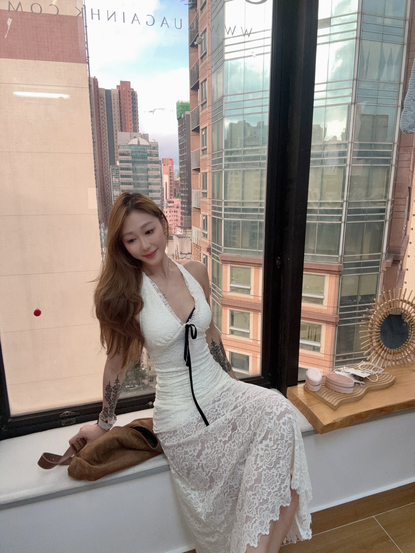 Gilly dress(black/white)