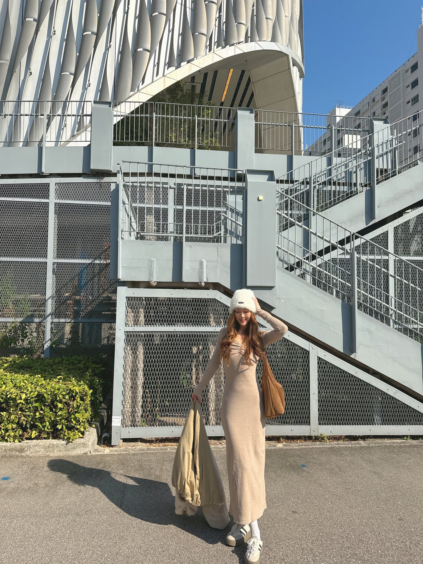 完美S型！ 加絨超顯瘦掛頸OPS