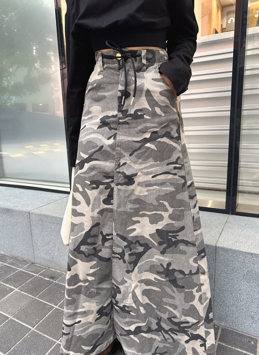 CU-冬季必選*迷彩A cut半身裙