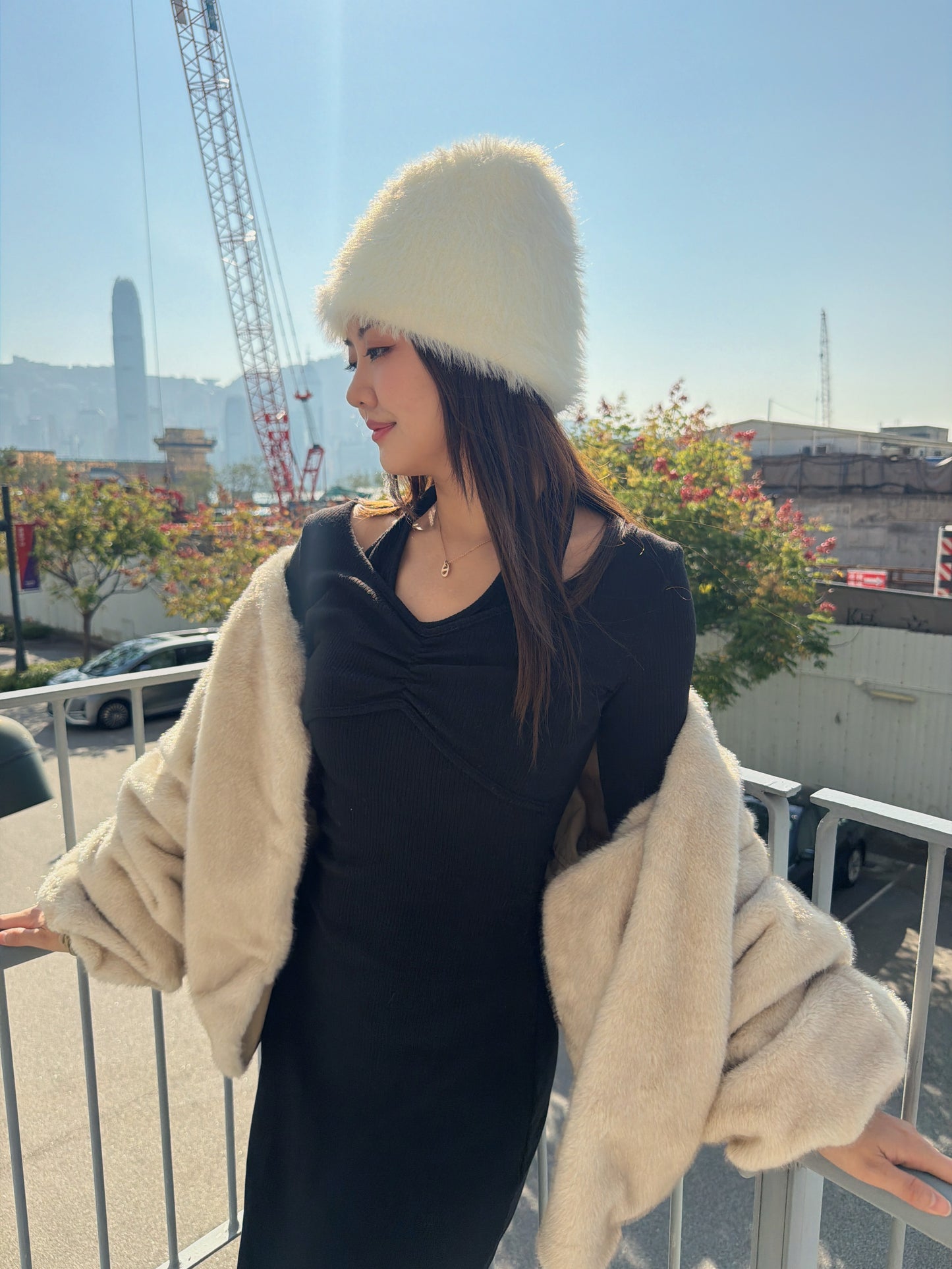 完美S型！ 加絨超顯瘦掛頸OPS