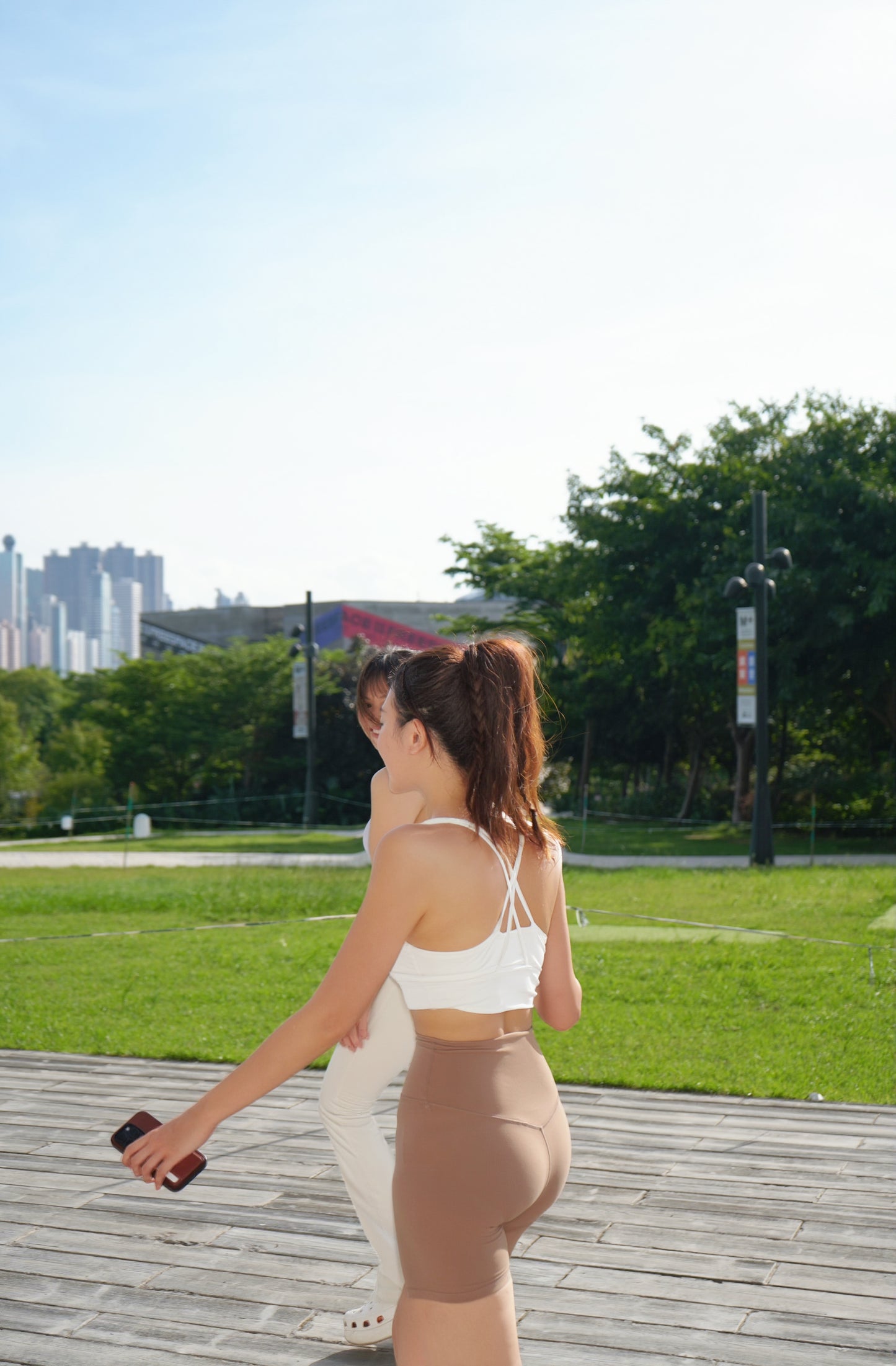 Cross-back signature Bra Top
