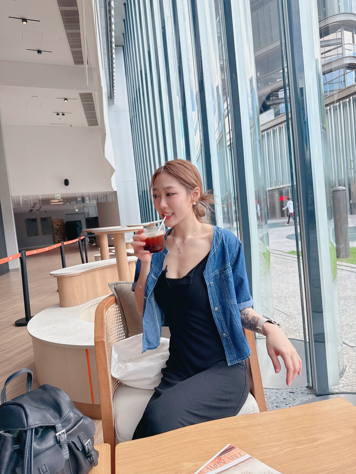 CU-毆美簡約風方領背心連身裙