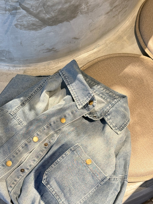 CU-classic oversize denim jacket