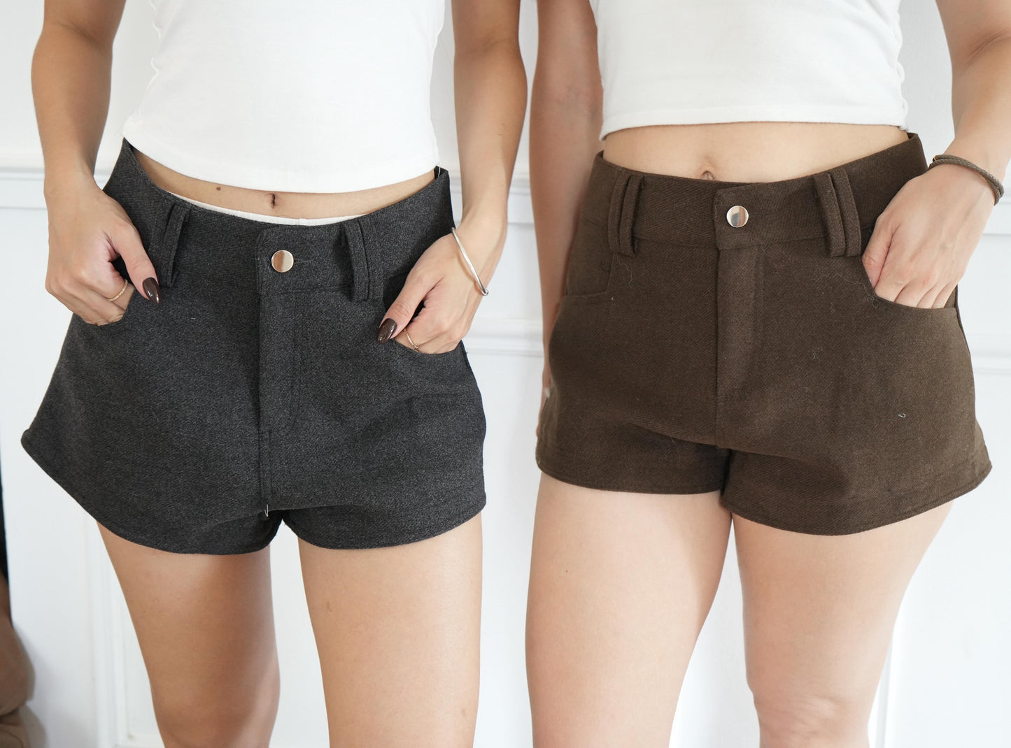 冬日絨面美臀小短褲