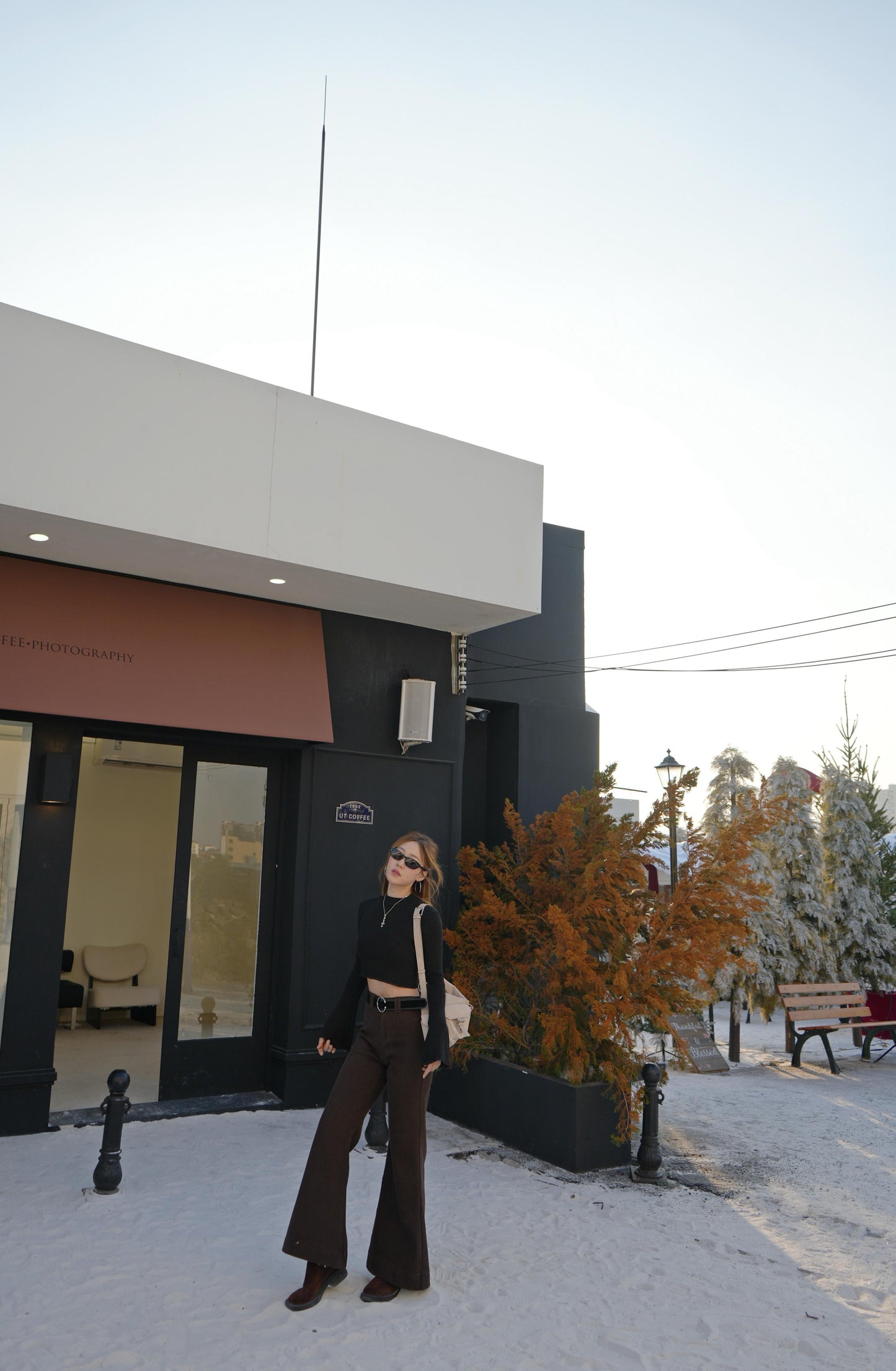 CU-復古棕啡喇叭褲（S/M/L）