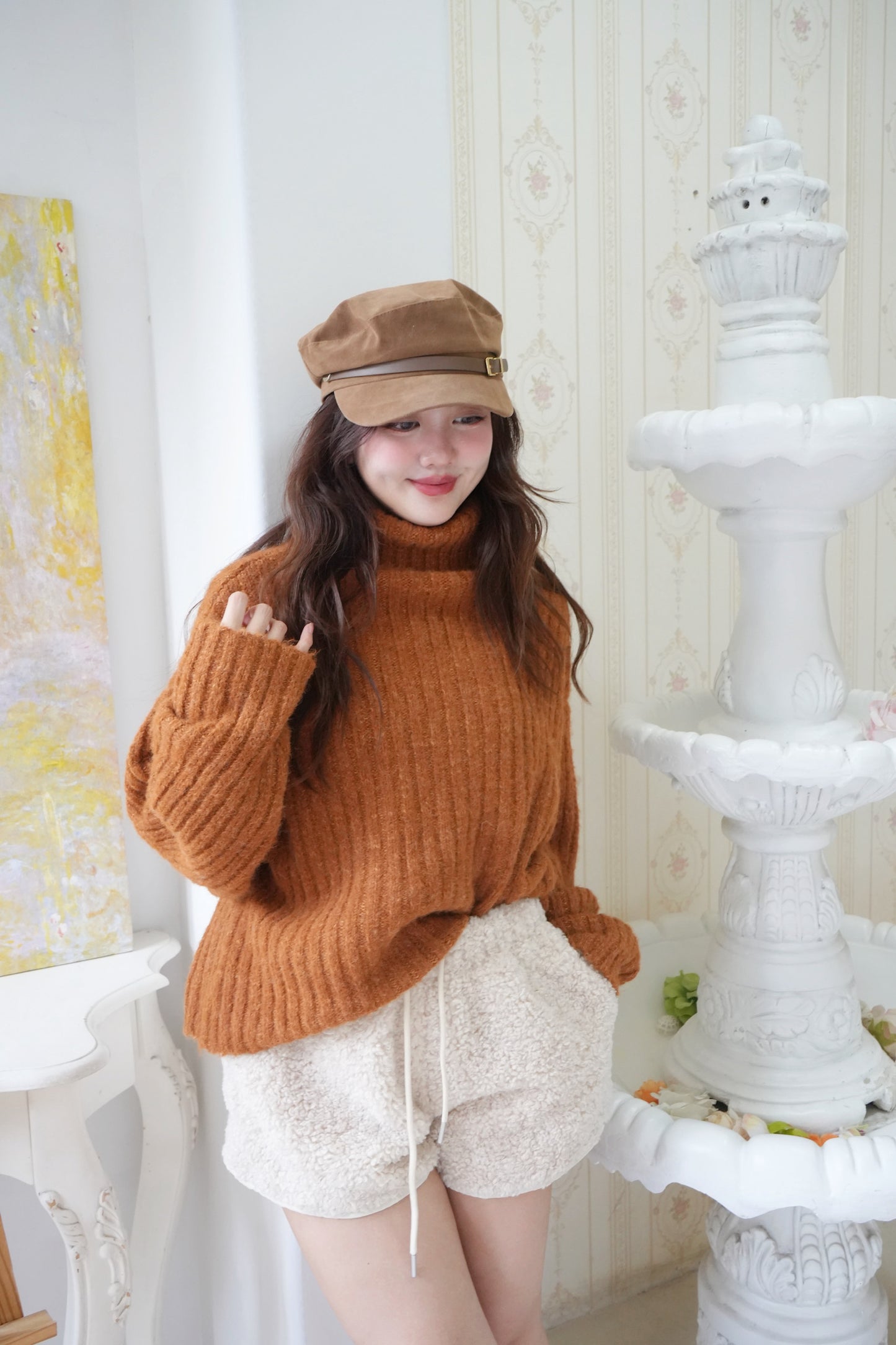 柔軟雲朵樽領冷衫