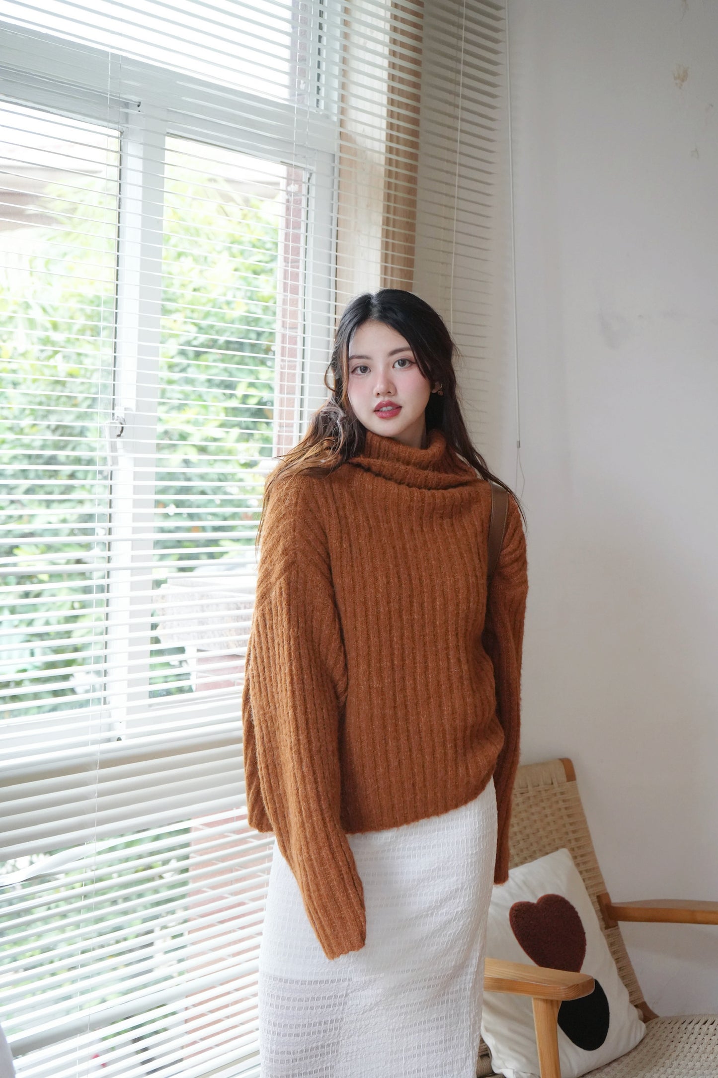 柔軟雲朵樽領冷衫