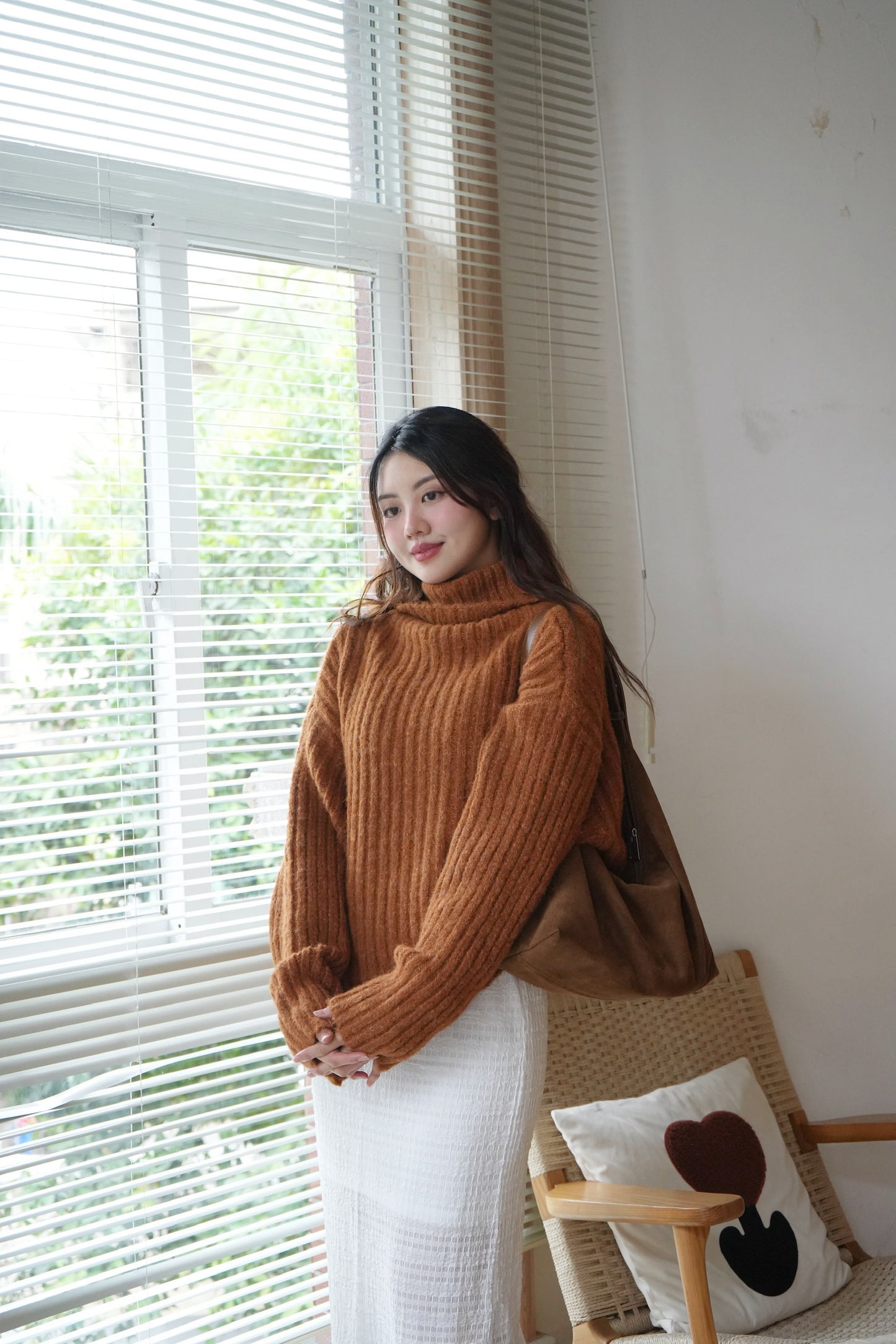 柔軟雲朵樽領冷衫