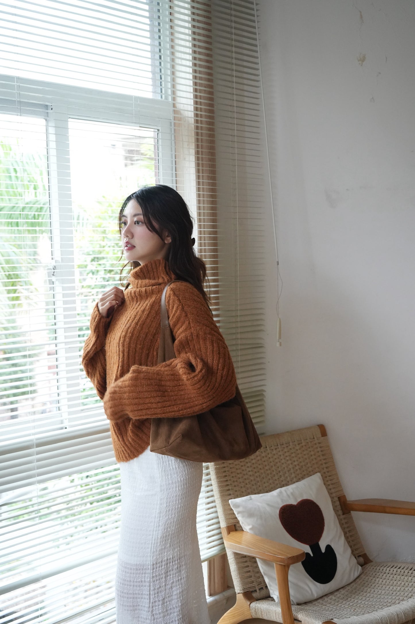 柔軟雲朵樽領冷衫