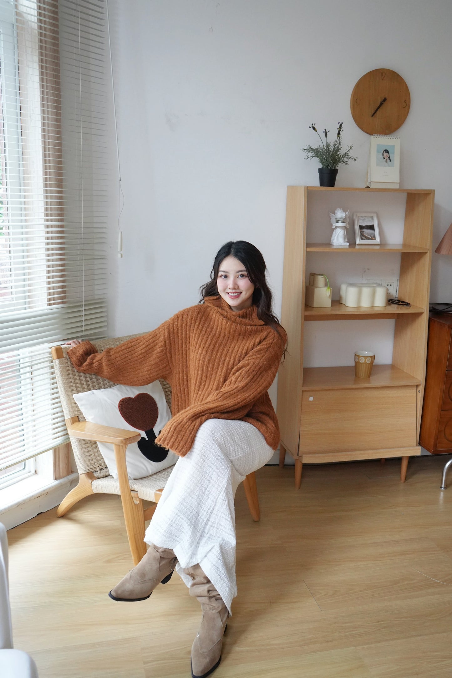 柔軟雲朵樽領冷衫