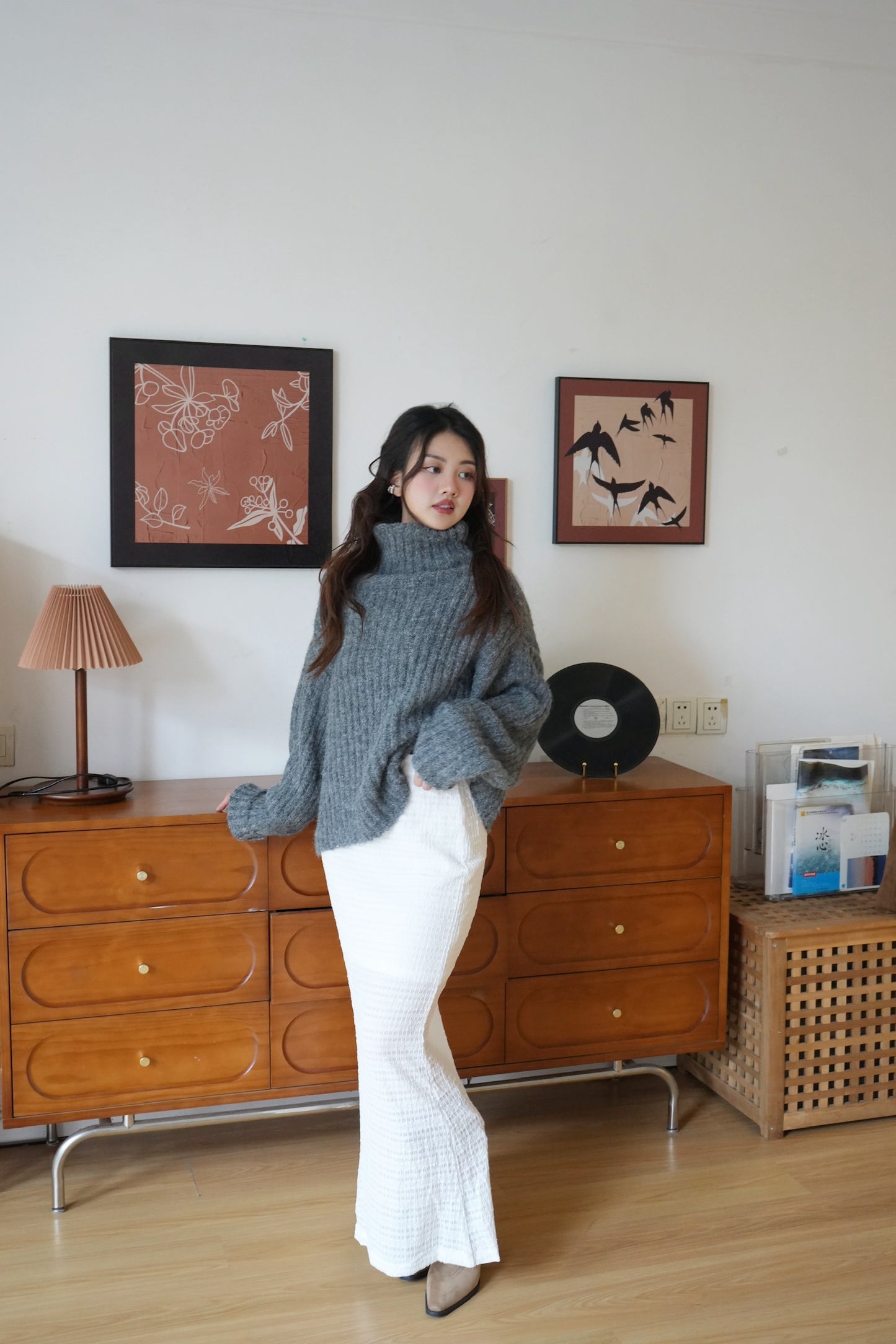 柔軟雲朵樽領冷衫